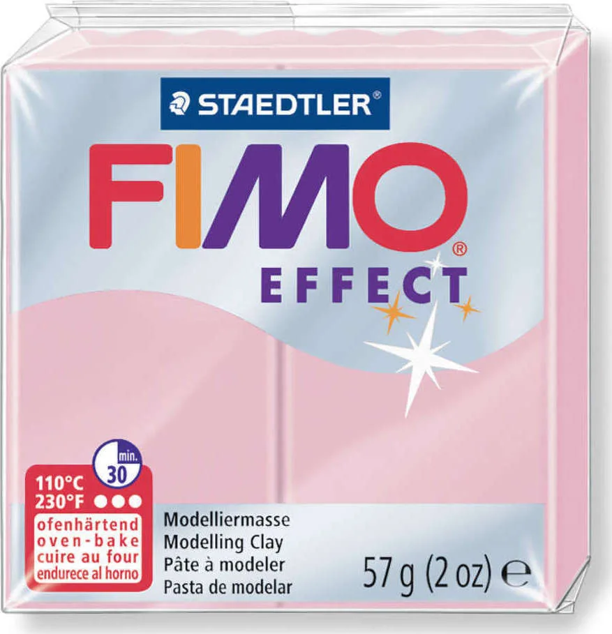 Staedtler Fimo Effect Πολυμερικός Πηλός Ροζ 57gr 8020-205 Staedtler Fimo Effect Πολυμερικός Πηλός Ροζ 57gr 8020-205 - Image 1