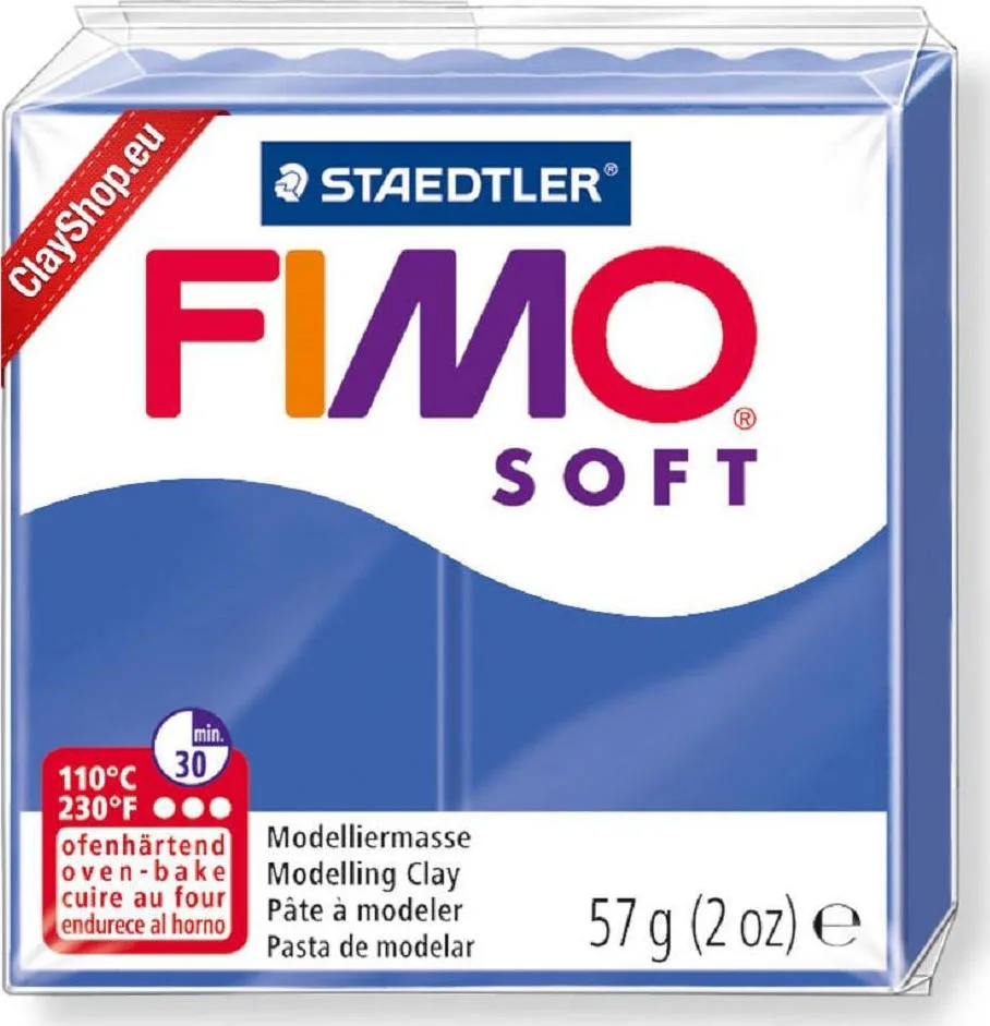 Staedtler Fimo Soft Πολυμερικός Πηλός Μπλε 57gr 8020-33 Staedtler Fimo Soft Πολυμερικός Πηλός Μπλε 57gr 8020-33 - Image 1