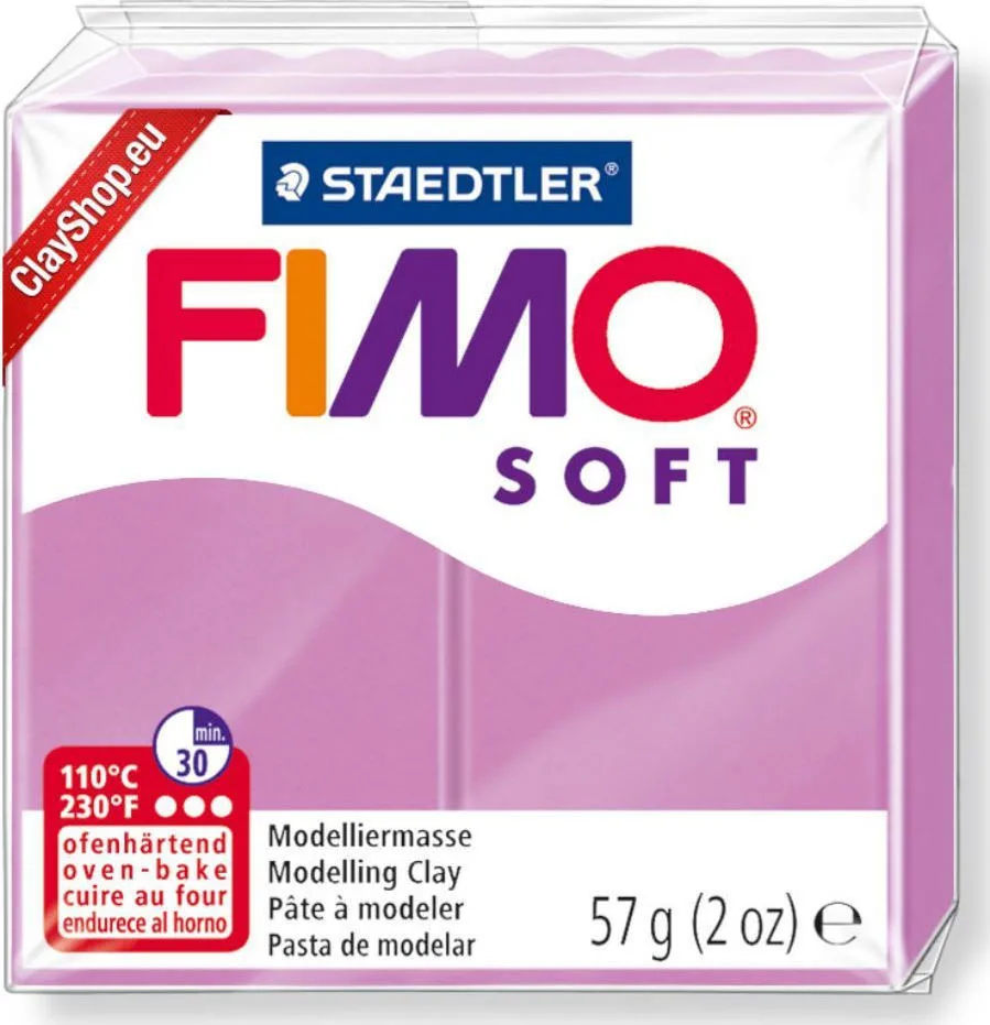 Staedtler Fimo Soft Πολυμερικός Πηλός Μωβ 57gr 8020-62 Staedtler Fimo Soft Πολυμερικός Πηλός Μωβ 57gr 8020-62 - Image 1