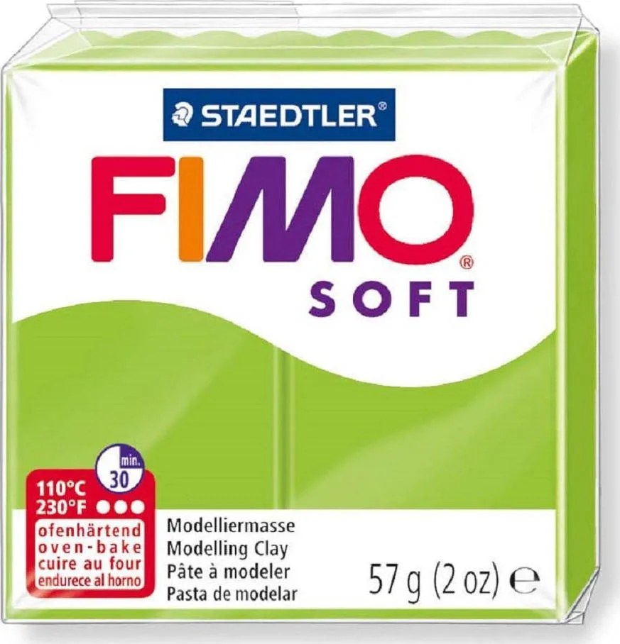 Staedtler Fimo Soft Πολυμερικός Πηλός Πράσινος 57gr 8020-50 Staedtler Fimo Soft Πολυμερικός Πηλός Πράσινος 57gr 8020-50 - Image 1