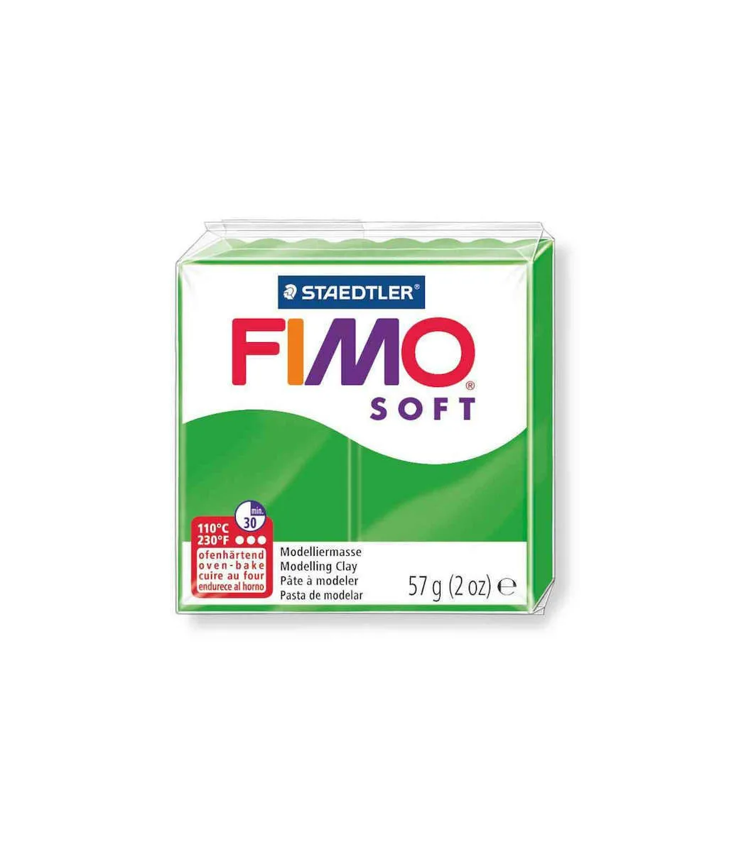 Staedtler Fimo Soft Πολυμερικός Πηλός Πράσινος 57gr 8020-53 Staedtler Fimo Soft Πολυμερικός Πηλός Πράσινος 57gr 8020-53 - Image 1