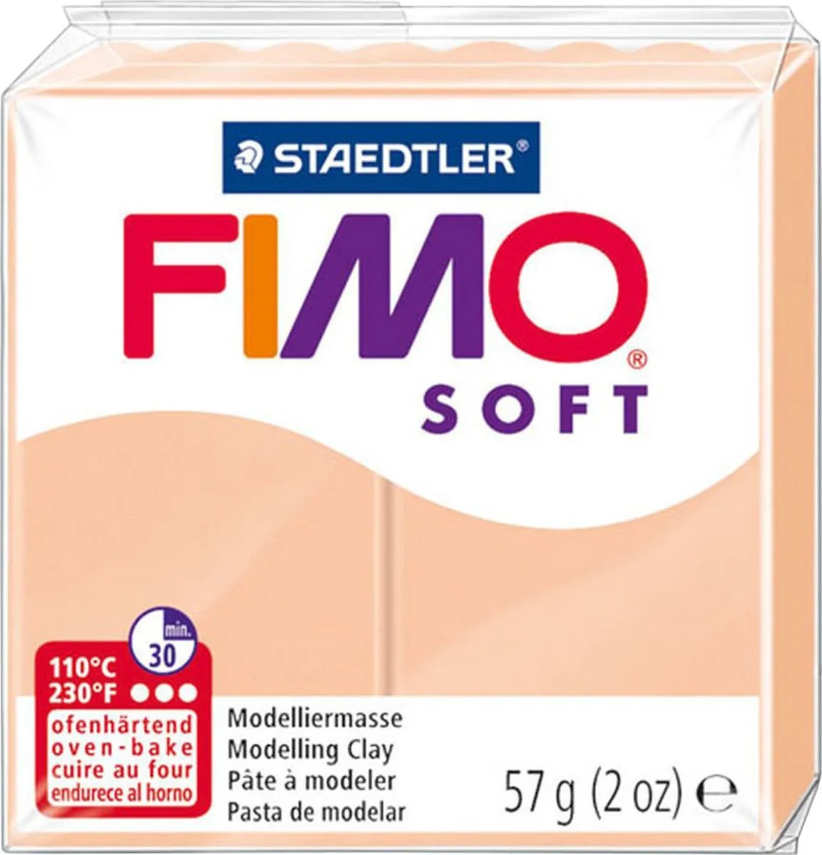Staedtler Fimo Soft Πολυμερικός Πηλός Ροζ 57gr 8020-43 Staedtler Fimo Soft Πολυμερικός Πηλός Ροζ 57gr 8020-43 - Image 1