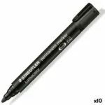 Staedtler Lumocolor 352 Ανεξίτηλοι Μαρκαδόροι Μαύρο 2mm Σετ 10τμχ