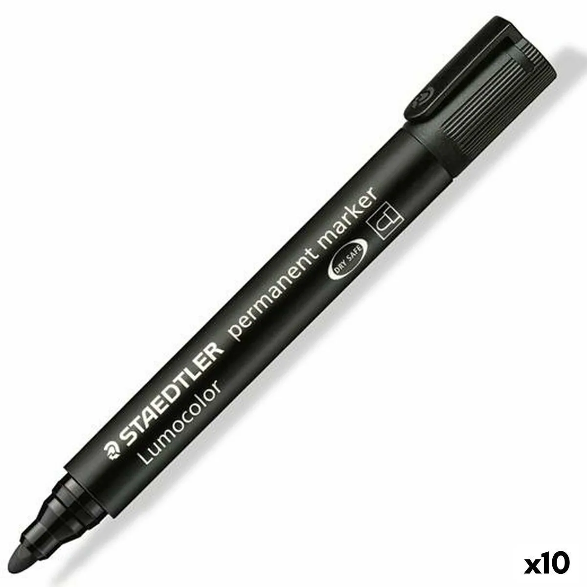 Staedtler Lumocolor 352 Ανεξίτηλοι Μαρκαδόροι Μαύρο 2mm Σετ 10τμχ Staedtler Lumocolor 352 Ανεξίτηλοι Μαρκαδόροι Μαύρο 2mm Σετ 10τμχ - Image 1