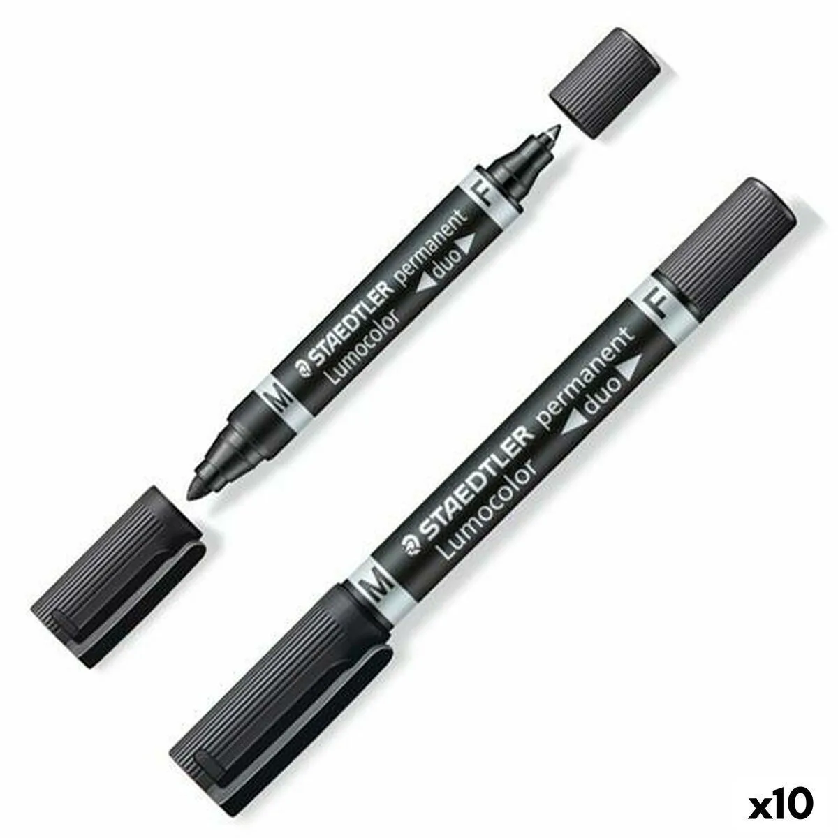 Staedtler Lumocolor Ανεξίτηλοι Μαρκαδόροι Black 5mm Σετ 10τμχ 348-9 Staedtler Lumocolor Ανεξίτηλοι Μαρκαδόροι Black 5mm Σετ 10τμχ 348-9 - Image 1