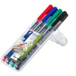 Staedtler Lumocolor Ανεξίτηλοι Μαρκαδόροι Ανεξίτηλοι Μαρκαδόροι F 318 WP4 0.6mm Σετ 4τμχ 318-WP4