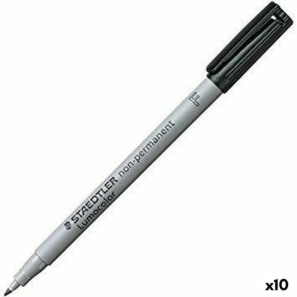 Staedtler Lumocolor Μαρκαδόροι Μαύρο Σετ 10τμχ Staedtler Lumocolor Μαρκαδόροι Μαύρο Σετ 10τμχ - Image 1