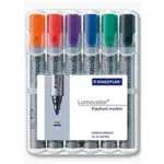 Staedtler Lumocolor Μαρκαδόροι Υπογράμμισης Μαύροι 2mm Σετ 6τμχ