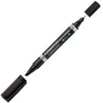 Staedtler Lumocolor Duo 348 Μαρκαδόροι Σχεδίου Μαύροι 1.5mm Σετ 10τμχ