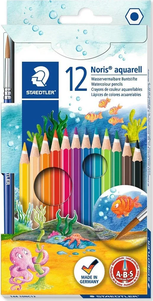 Staedtler Noris Aquarell Ξυλομπογιές Σετ 12 χρώματα Staedtler Noris Aquarell Ξυλομπογιές Σετ 12 χρώματα - Image 1