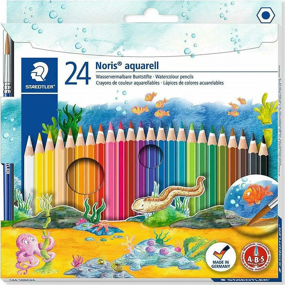 Staedtler Noris Aquarell Ξυλομπογιές Σετ 24 χρώματα 144282 Staedtler Noris Aquarell Ξυλομπογιές Σετ 24 χρώματα 144282 - Image 1