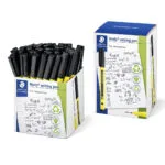 Staedtler Noris Μαρκαδόροι Σχεδίου Μαύρο Σετ 50τμχ 4007817188989