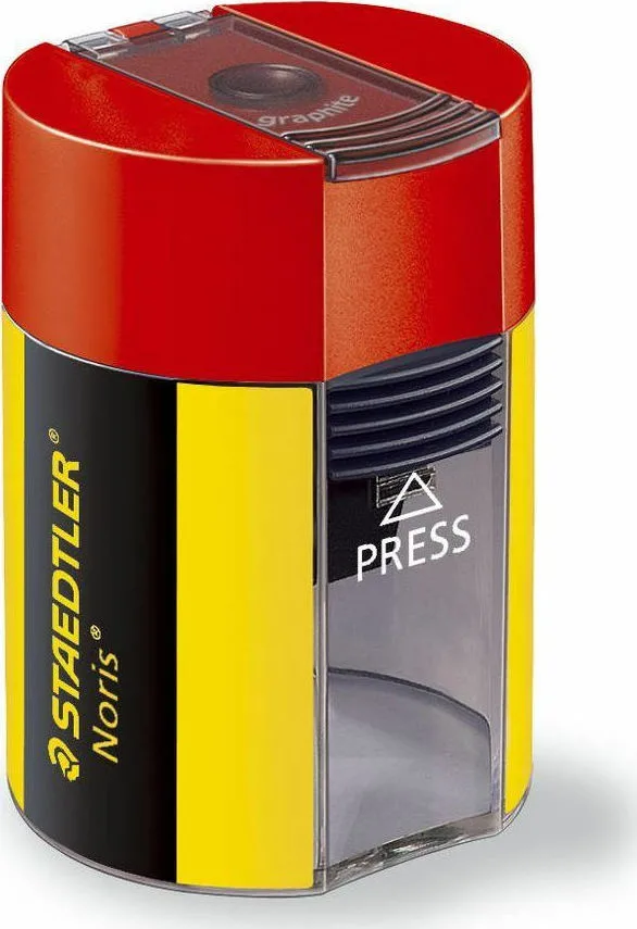 Staedtler Noris Πλαστική Ξύστρα Κίτρινη Βαρελάκι 218.511-004 Staedtler Noris Πλαστική Ξύστρα Κίτρινη Βαρελάκι 218.511-004 - Image 1