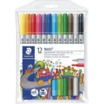 Staedtler Noris Club Fiber Μαρκαδόροι Υπογράμμισης Κίτρινοι Σετ 12τμχ