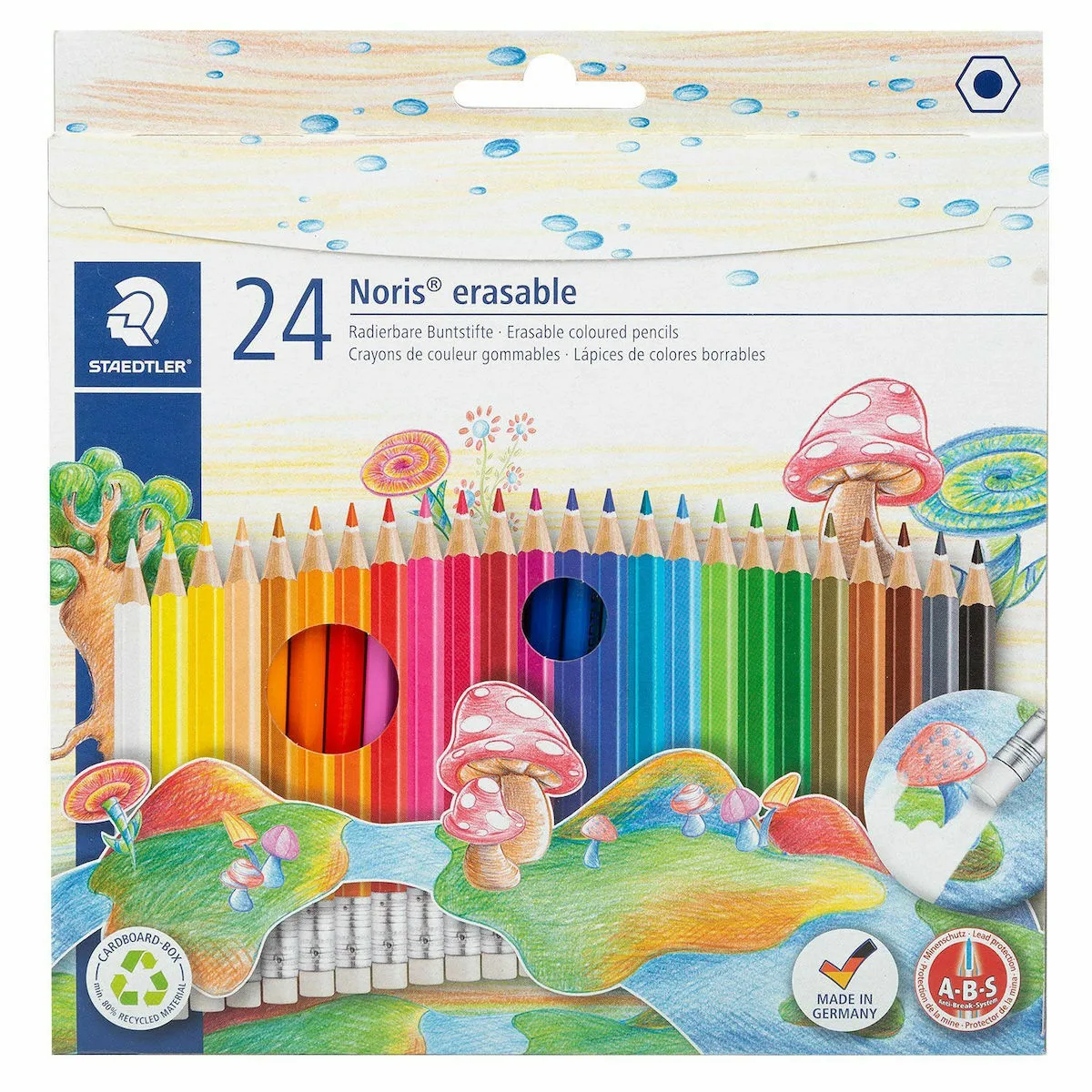 Staedtler Noris Erasable Ξυλομπογιές Σετ 24 χρώματα 50NC2413 Staedtler Noris Erasable Ξυλομπογιές Σετ 24 χρώματα 50NC2413 - Image 1