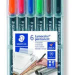 Staedtler Pens Μαρκαδόροι Ζωγραφικής 1mm Χονδροί Σετ 6 χρώματα ST-S-318-WP6-23670
