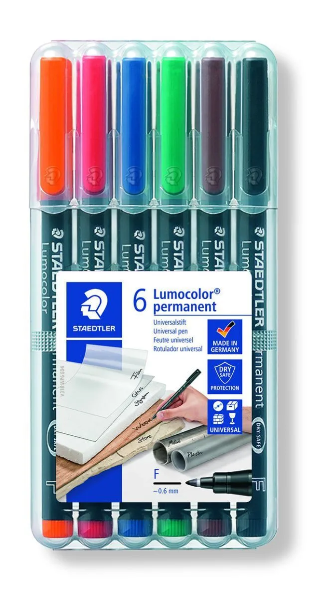 Staedtler Pens Μαρκαδόροι Ζωγραφικής 1mm Χονδροί Σετ 6 χρώματα ST-S-318-WP6-23670 Staedtler Pens Μαρκαδόροι Ζωγραφικής 1mm Χονδροί Σετ 6 χρώματα ST-S-318-WP6-23670 - Image 1