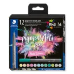 Staedtler Pigment Brush Μαρκαδόρος Σχεδίου Pastel Colours (Διάφορα Χρώματα) C12-2