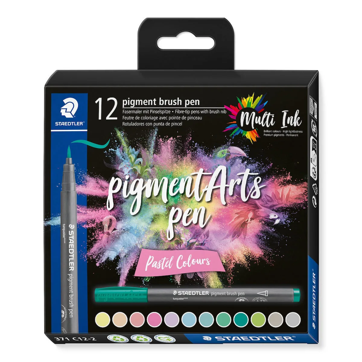 Staedtler Pigment Brush Μαρκαδόρος Σχεδίου Pastel Colours (Διάφορα Χρώματα) C12-2 Staedtler Pigment Brush Μαρκαδόρος Σχεδίου Pastel Colours (Διάφορα Χρώματα) C12-2 - Image 1