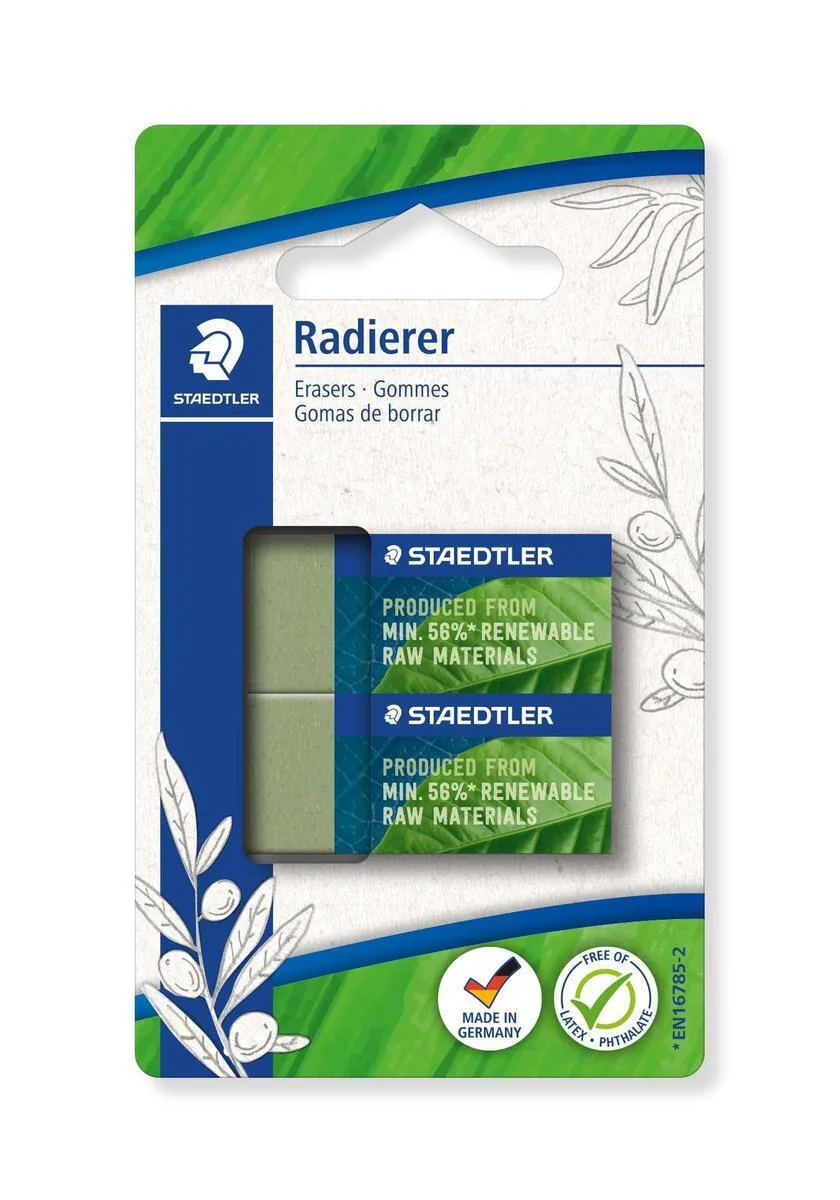 Staedtler Radierer 526 83 Renew Mat 56% Bk2 Staedtler Radierer 526 83 Renew Mat 56% Bk2 - Image 1