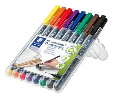 Staedtler S Lumocolor 313 Ανεξίτηλοι Μαρκαδόροι Lumocolor Σετ 8τμχ 313.WP8 Staedtler S Lumocolor 313 Ανεξίτηλοι Μαρκαδόροι Lumocolor Σετ 8τμχ 313.WP8 - Image 1