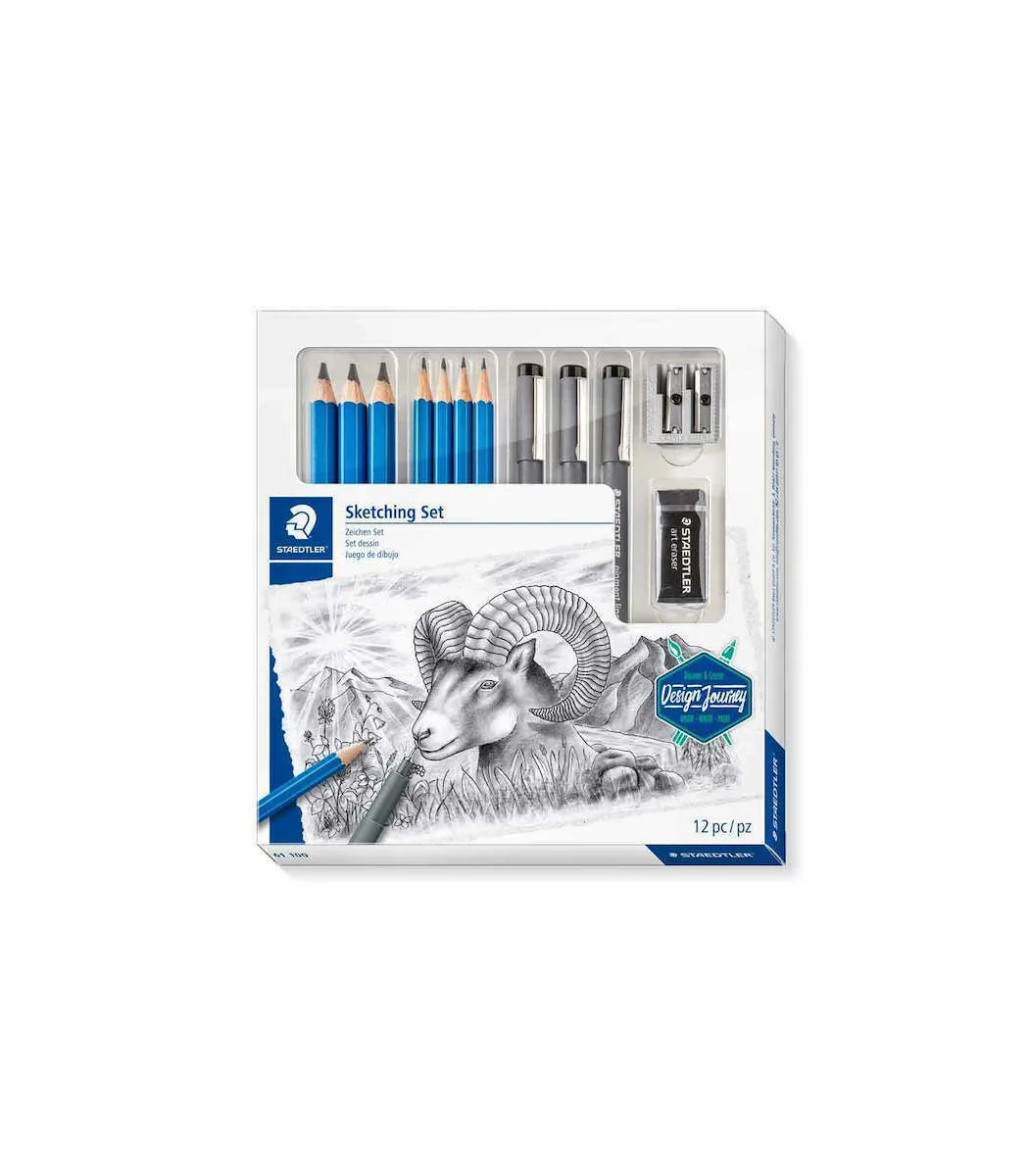 Staedtler Sketching Σετ 12 Μολύβια με Ξύστρα και Γόμα 22-61100 Staedtler Sketching Σετ 12 Μολύβια με Ξύστρα και Γόμα 22-61100 - Image 1