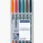 Staedtler Staedtler Folienstift Lumocolor F Nonperm 6st
