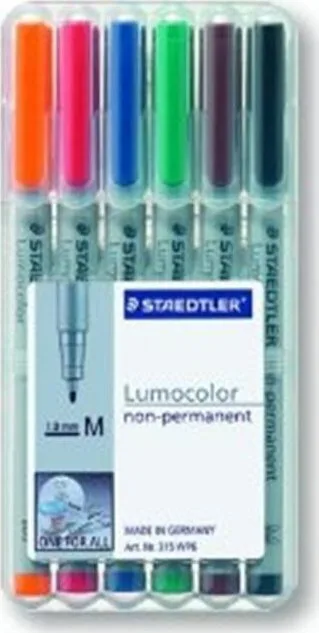 Staedtler Staedtler Folienstift Lumocolor M Nonperm 6st Staedtler Staedtler Folienstift Lumocolor M Nonperm 6st - Image 1