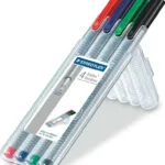 Staedtler Triplus Fineliner 334 Μαρκαδόροι Σχεδίου 0.3mm Σετ 4 χρώματα 334SB4
