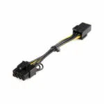 StarTech 6-Pin PCIe - 8-Pin PCIe Cable 0.15m Μαύρο PCIEX68ADAP