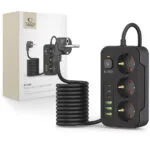 Tech-Protect PC3X6 Πολύπριζο 3 Θέσεων με 3 USB-A, 3 USB-C και Καλώδιο 2m