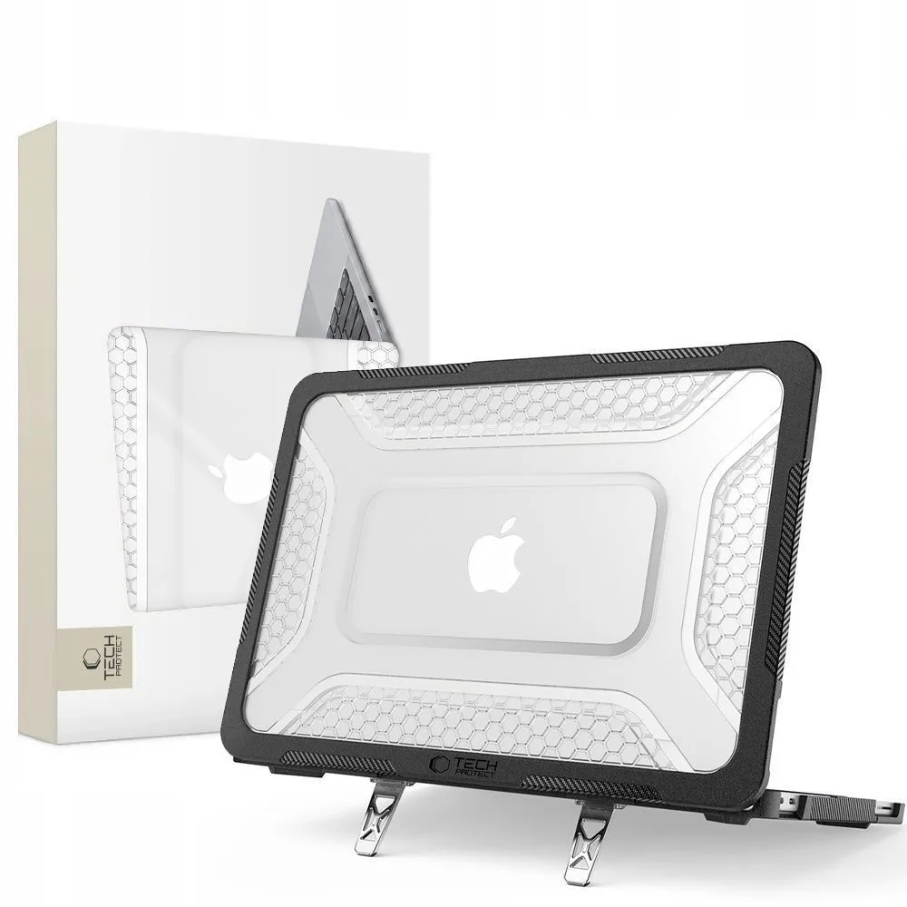 Tech-protect Tech-protect Kevlar Pro Macbook Neo 13 2026 Matte Black Clear Case Tech-protect Tech-protect Kevlar Pro Macbook Neo 13 2026 Matte Black Clear Case - Image 1