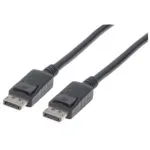 Techly Cable DisplayPort male - DisplayPort male 5m Μαύρο (026623)