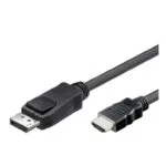 Techly Cable DisplayPort male - HDMI male 1m Μαύρο (ICOC-DSP-H-010)