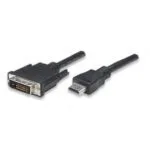 Techly Cable DVI-D male - HDMI male 1.8m Μαύρο (304611)