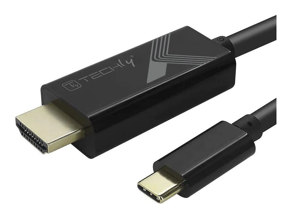 Techly Cable HDMI male - USB-C male 2m Μαύρο IADAP-USBC-HDMI5TY Techly Cable HDMI male - USB-C male 2m Μαύρο IADAP-USBC-HDMI5TY - Image 1