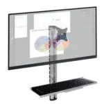 Techly Επιτοίχια Βάση Οθόνης έως 27" Ασημί (ICA-PLW-01)