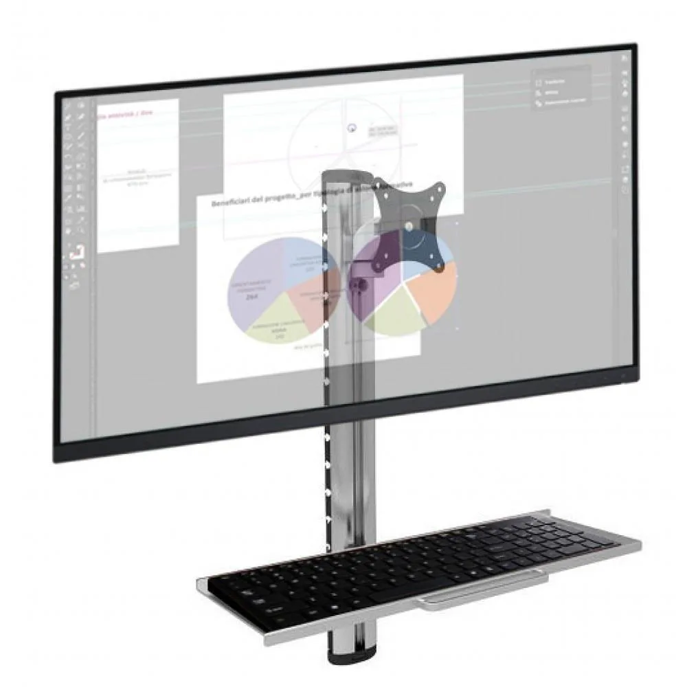 Techly Επιτοίχια Βάση Οθόνης έως 27" Ασημί (ICA-PLW-01) Techly Επιτοίχια Βάση Οθόνης έως 27" Ασημί (ICA-PLW-01) - Image 1