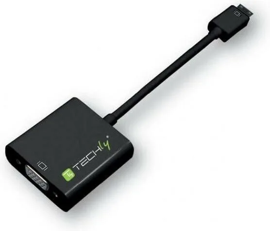 Techly Μετατροπέας HDMI male σε VGA / micro USB 2x female 1τμχ IDATA-HDMI-VGA2AU Techly Μετατροπέας HDMI male σε VGA / micro USB 2x female 1τμχ IDATA-HDMI-VGA2AU - Image 1