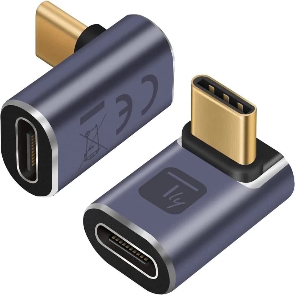 Techly Μετατροπέας USB-C male σε USB-C female 1τμχ (IADAP-USB4C-40G) Techly Μετατροπέας USB-C male σε USB-C female 1τμχ (IADAP-USB4C-40G) - Image 1