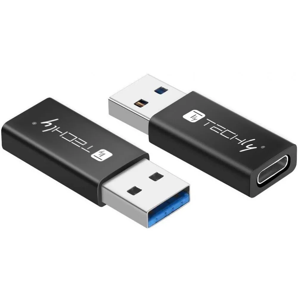 Techly Μετατροπέας USB-C male σε USB-C female Γκρι 1τμχ IADAP USB3-AFT Techly Μετατροπέας USB-C male σε USB-C female Γκρι 1τμχ IADAP USB3-AFT - Image 1