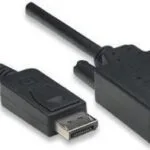 Techly Displayport Cable D-sub Vga 1.8m Black Icoc-dsp-v-018
