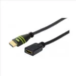 Techly HDMI 1.4 High Speed 1080p 120Hz Cable HDMI male - HDMI female 1.8m Μαύρο ICOC HDMI-4-EXT018