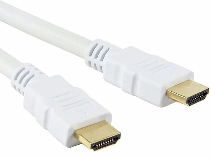 Techly HDMI 1.4 High Speed 1080p 120Hz Cable HDMI male - HDMI male 2m Λευκό 306912 Techly HDMI 1.4 High Speed 1080p 120Hz Cable HDMI male - HDMI male 2m Λευκό 306912 - Image 1