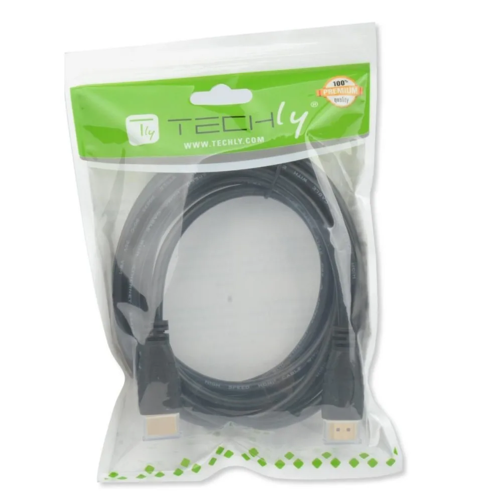 Techly HDMI 2.0 Premium High Speed 4K 60Hz HDR Cable HDMI male - HDMI male 6m Μαύρο ICOC HDMI2-4-060 Techly HDMI 2.0 Premium High Speed 4K 60Hz HDR Cable HDMI male - HDMI male 6m Μαύρο ICOC HDMI2-4-060 - Image 1