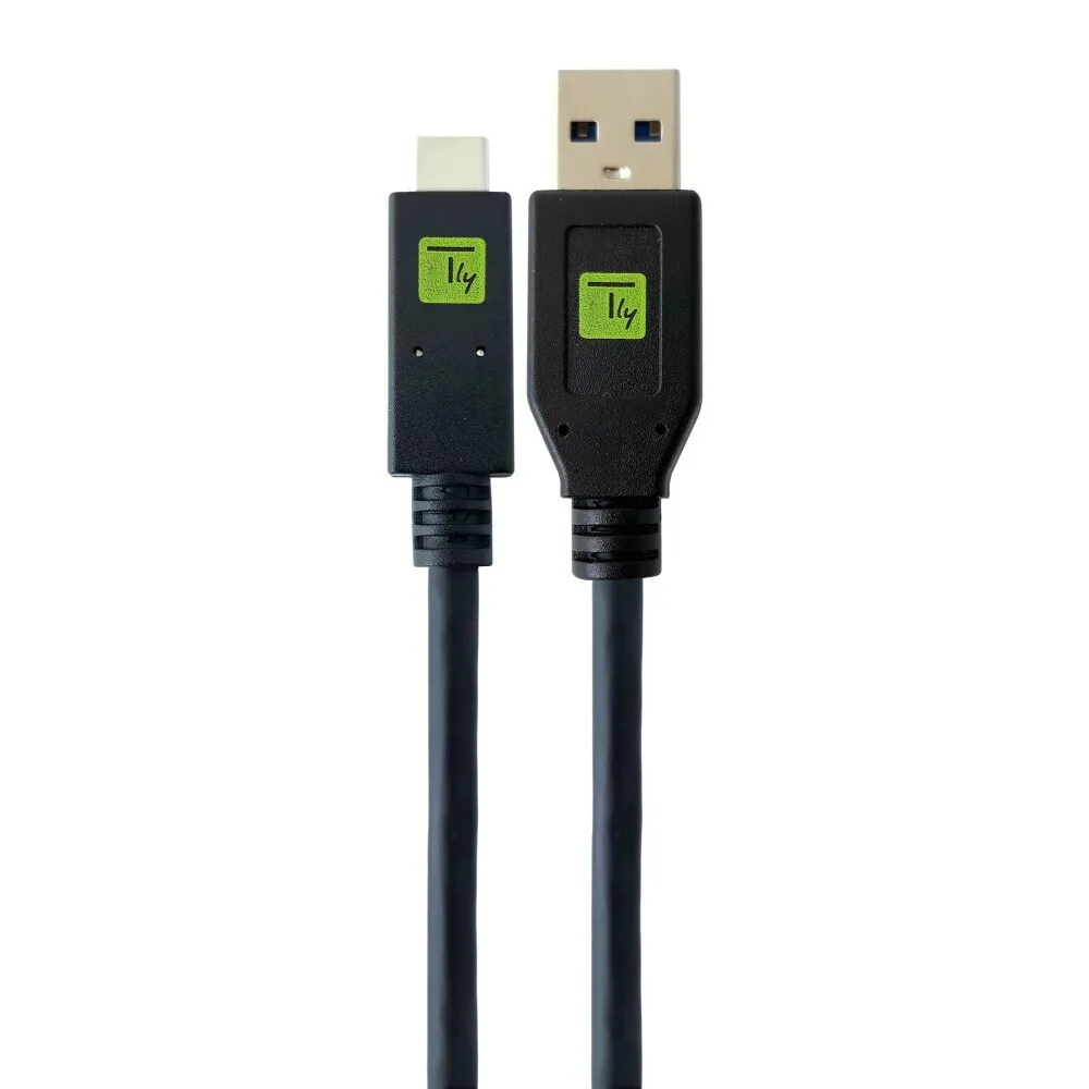 Techly Icoc USB 3.1 Cable USB-C male - USB-A Μαύρο 2m 5554 Techly Icoc USB 3.1 Cable USB-C male - USB-A Μαύρο 2m 5554 - Image 1