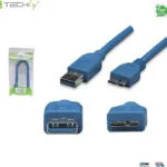 Techly Regular USB 3.0 to micro USB Cable Μπλε 2m (ICOC-MUSB3-A-020)