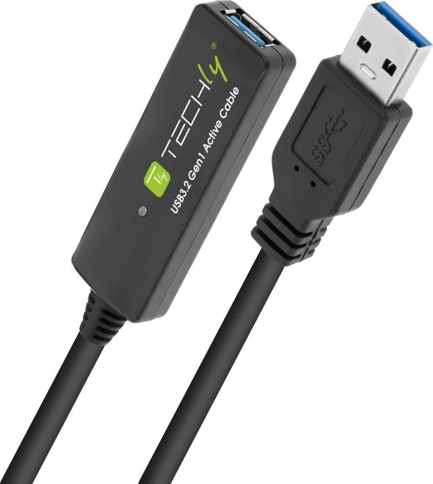 Techly Superspeed+ Usb 3.2 5gbps Active Repeater Cable 10μ Καλώδιο Επέκτασης Signal Amplifier Usb-a Extender Techly Superspeed+ Usb 3.2 5gbps Active Repeater Cable 10μ Καλώδιο Επέκτασης Signal Amplifier Usb-a Extender - Image 1