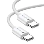 Techly USB 2.0 Cable USB-C male - USB-C 240W PD Λευκό 2m ICOC MU4-20G240W2
