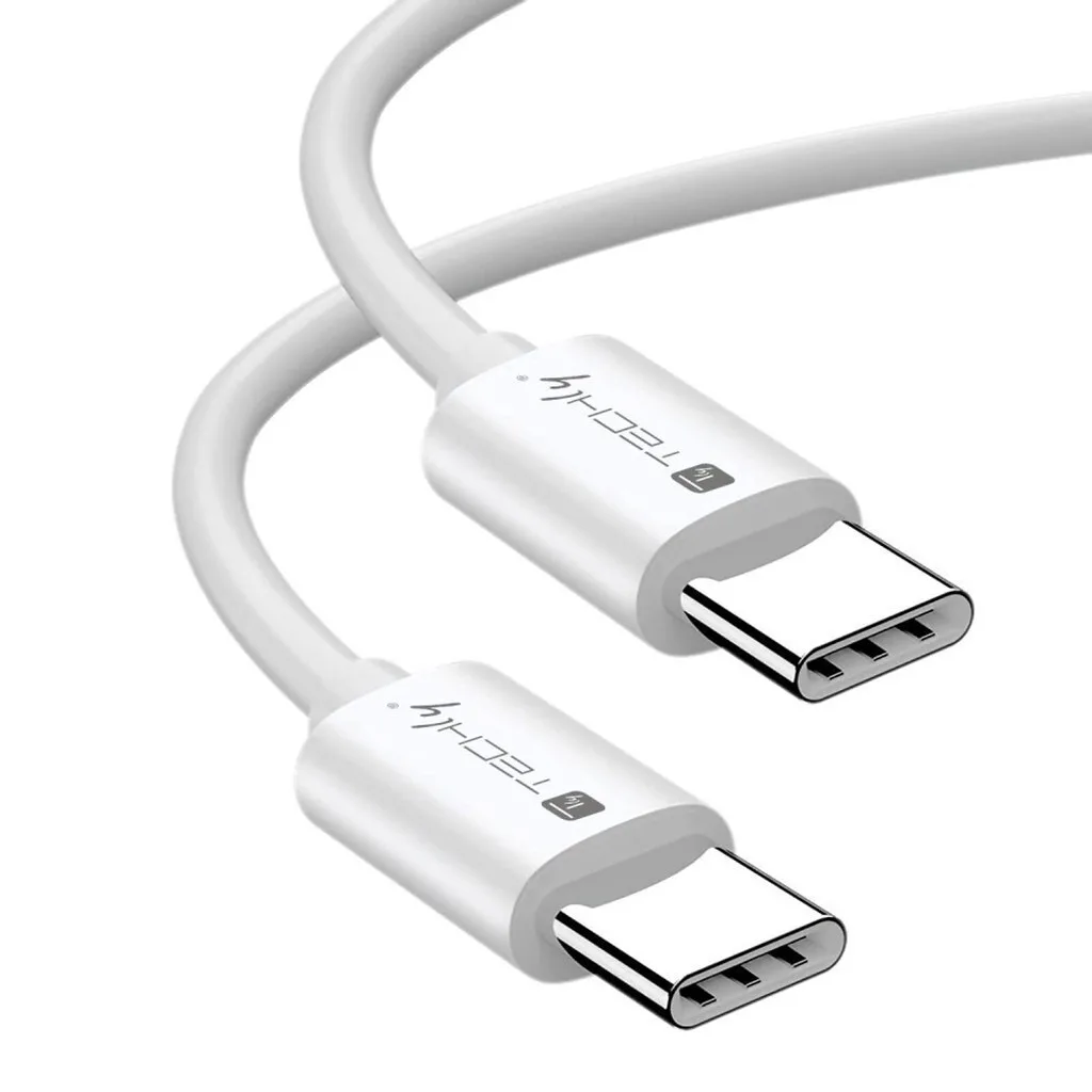 Techly USB 2.0 Cable USB-C male - USB-C 240W PD Λευκό 2m ICOC MU4-20G240W2 Techly USB 2.0 Cable USB-C male - USB-C 240W PD Λευκό 2m ICOC MU4-20G240W2 - Image 1